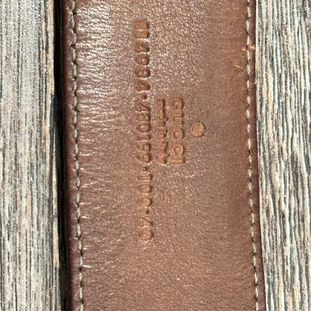 Gucci Leather and Fabric Belt – No Buckle – 5/10 Condition - Picture 11 of 12